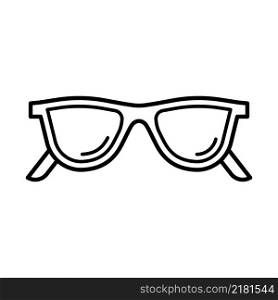 Eyeglasses icon vector design template