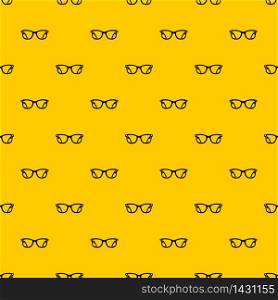 Eyeglasses pattern seamless vector repeat geometric yellow for any design. Eyeglasses pattern vector