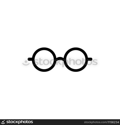 Eyeglasses vector icon. Glasses icon isolated on white background. Eyeglasses vector icon. Glasses icon isolated