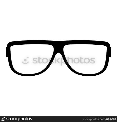 Eyeglasses without diopters icon. Simple illustration of eyeglasses without diopters vector icon for web. Eyeglasses without diopters icon, simple style.
