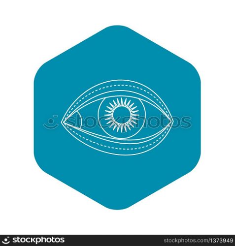 Eyelid surgery icon. Outline illustration of eyelid surgery vector icon for web. Eyelid surgery icon, outline style