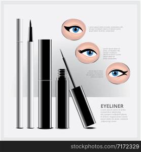 Eyeliner Packaging with Types of Eye Makeup