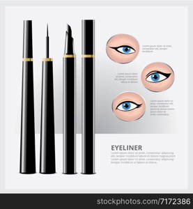 Eyeliner Packaging with Types of Eye Makeup