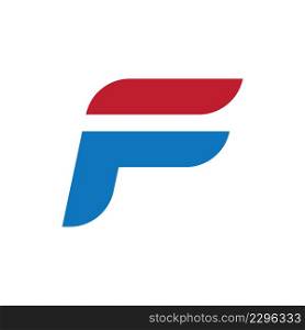 F initial letter logo vector design