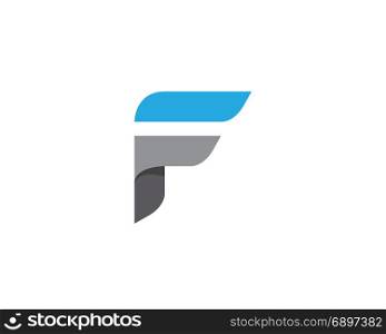 F Letter Faster Logo Template vector icon illustration design