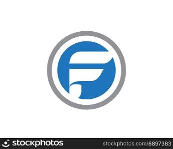 F Letter Faster Logo Template vector icon illustration design