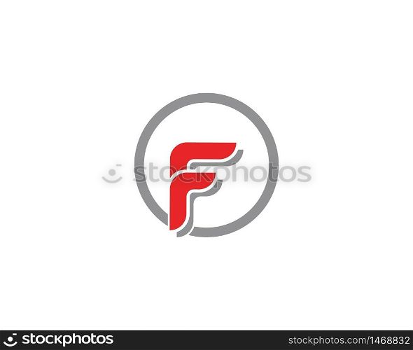F letter icon template