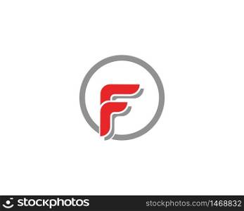 F letter icon template