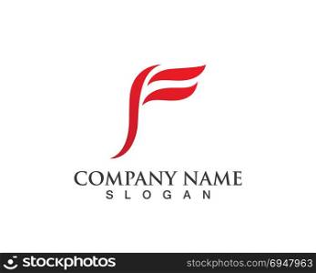 F letter logo and symbols template vector icons