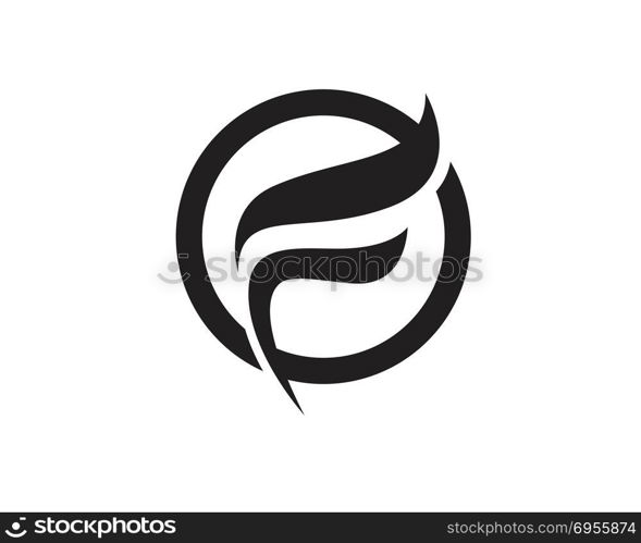 F letter logo and symbols template vector icons