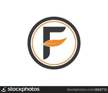 f letter logo icon illustration vector design