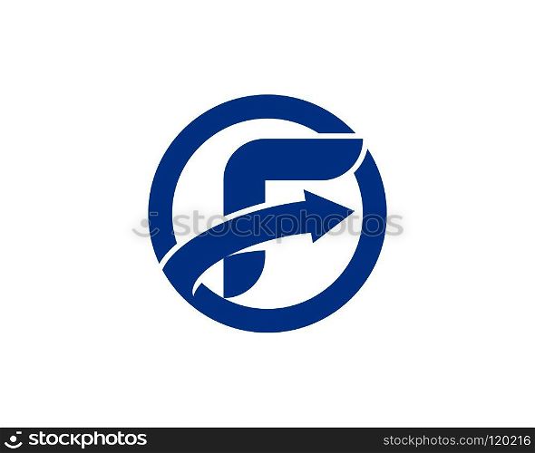 F Letter Logo Template vector icon illustration design