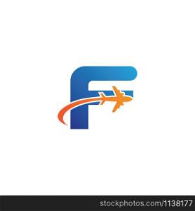 F Letter logo TRAVEL creative concept template design