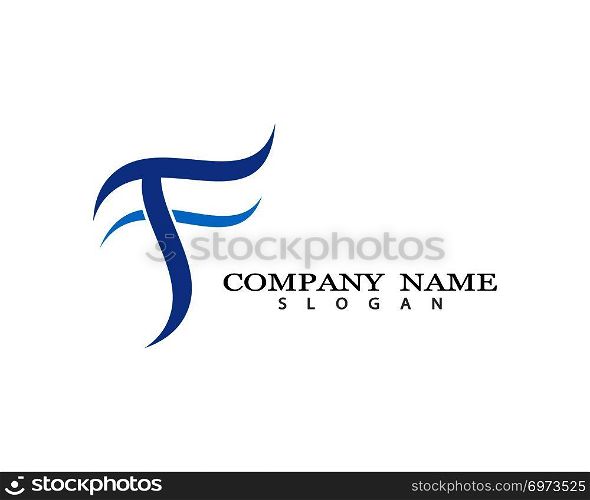 F letter logo vector icon illustration design