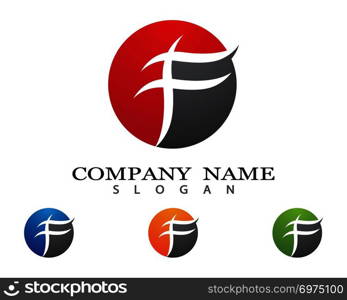 F letter logo vector icon illustration design