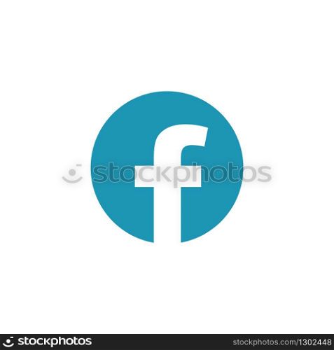 f letter social media facebook logo icon vector design