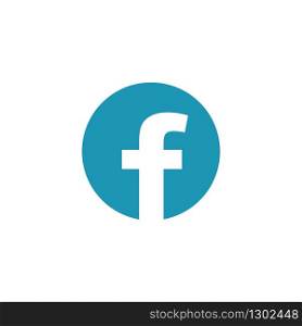 f letter social media facebook logo icon vector design