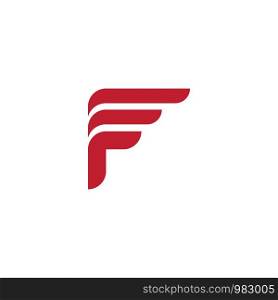 F Letter vector icon design template