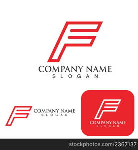 F Letter vector icon illustration design