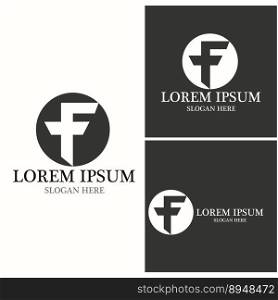 F Letter vector icon illustration design