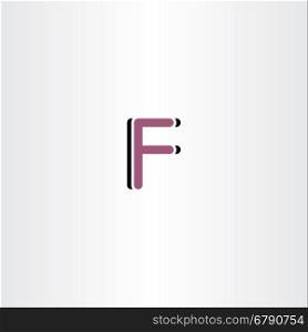 f letter vector illustration icon design sign font