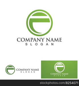 F Logo and symbol vector icon