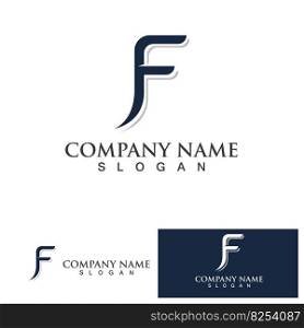 F Logo and symbol vector icon