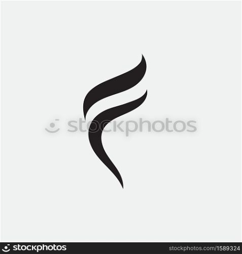 F logo and symbols template vector icons