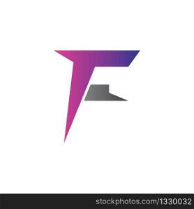 F logo faster vector icon illustration
