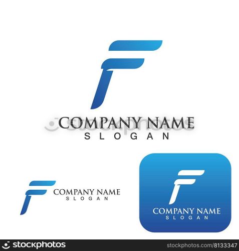 F logo Letter vector icon