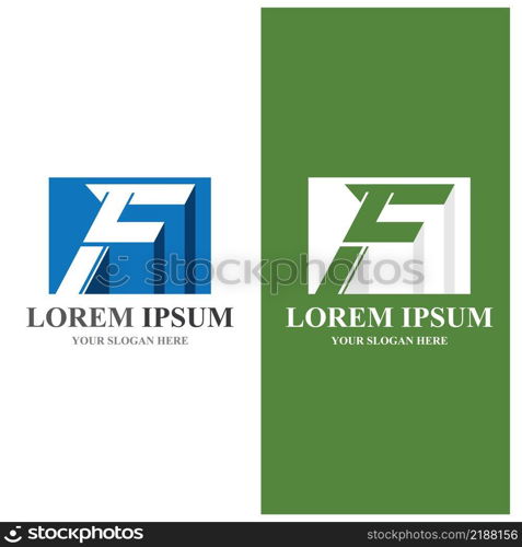 F logo vector icon illustration design