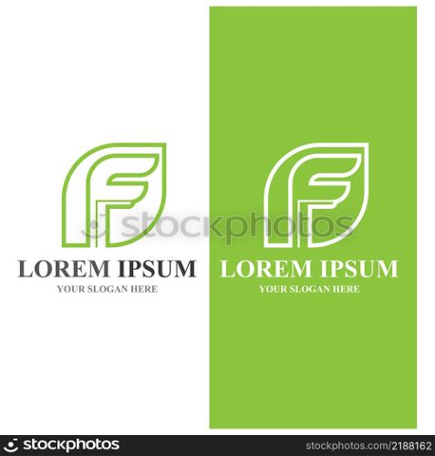 F logo vector icon illustration design