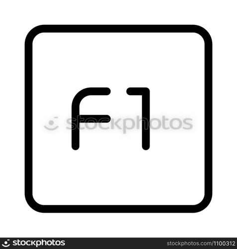 F1, help key function computer button layout