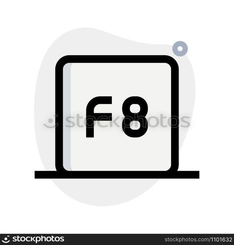 F8, startup menu key function computer button layout