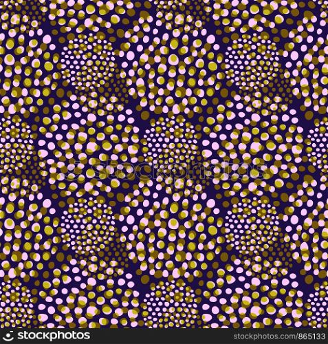 Fabric seamless pattern in violet and yellow colors. Repeating background. Elegant template for fashion prints. Texture for wallpaper, textile design.. Fabric seamless pattern in violet and yellow colors. Repeating background. Elegant template for fashion prints. Texture for wallpaper, textile design