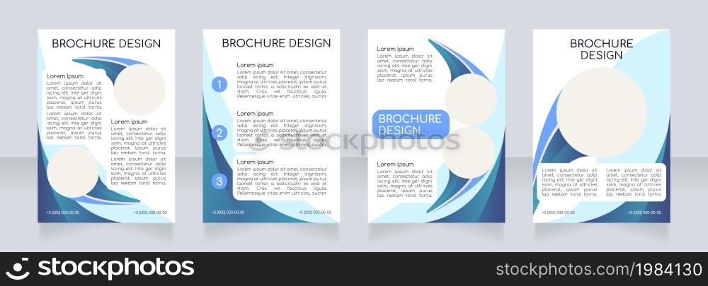 Face and body skin care methods blank brochure layout design. Vertical poster template set with empty copy space for text. Premade corporate reports collection. Editable flyer paper pages. Face and body skin care methods blank brochure layout design