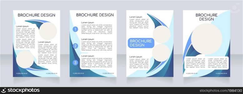 Face and body skin care methods blank brochure layout design. Vertical poster template set with empty copy space for text. Premade corporate reports collection. Editable flyer paper pages. Face and body skin care methods blank brochure layout design