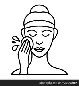 Face cream icon vector on trendy design