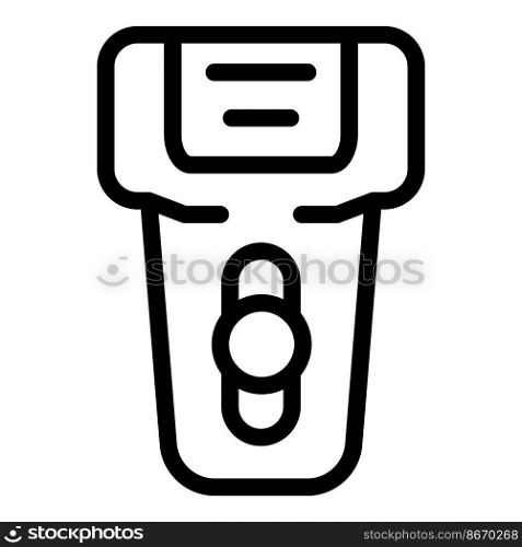 Face electric razor icon outline vector. Man care. Cream shave. Face electric razor icon outline vector. Man care