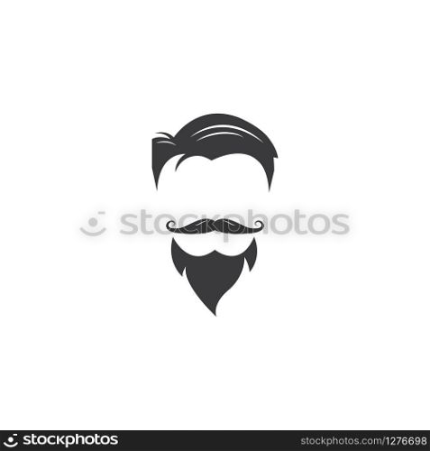 face man hair style vector illlustration design