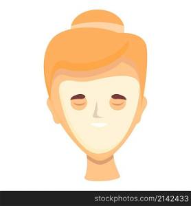 Face mask icon cartoon vector. Facial skin. Serum beauty. Face mask icon cartoon vector. Facial skin