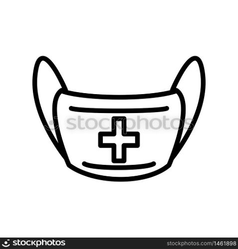 face mask icon design, flat style trendy collection