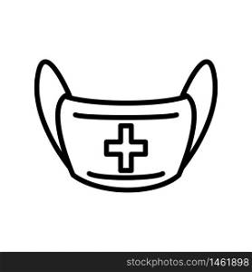 face mask icon design, flat style trendy collection