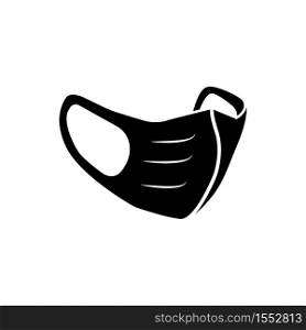 Face mask icon vector logo