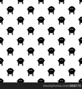 Face of sheep pattern seamless vector repeat geometric for any web design. Face of sheep pattern seamless vector