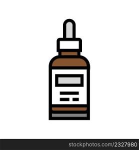 face oil bottle color icon vector. face oil bottle sign. isolated symbol illustration. face oil bottle color icon vector illustration