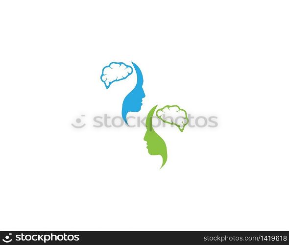 Face people silhouette vector illustration