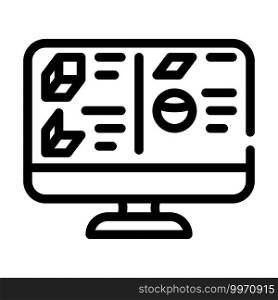 face scanning line icon vector. face scanning sign. isolated contour symbol black illustration. face scanning line icon vector illustration flat