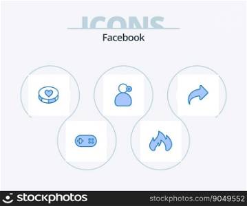 Facebook Blue Icon Pack 5 Icon Design. direction. medical. favorite. working. man