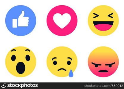 Facebook empathetic emoji reactions